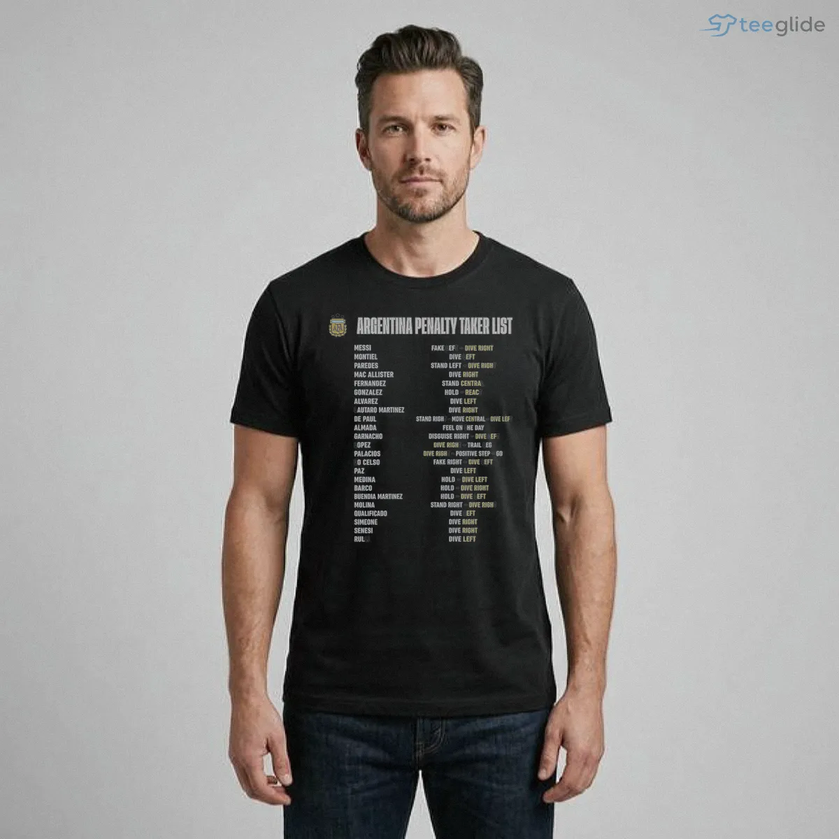 argentina penalty taker list graphic t shirt world cup soccer strategy tee 1 argentina penalty taker list graphic t shirt world cup soccer strategy tee 1