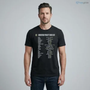 argentina penalty taker list shirt football tactical notes soccer goalkeeper graphic tee 1