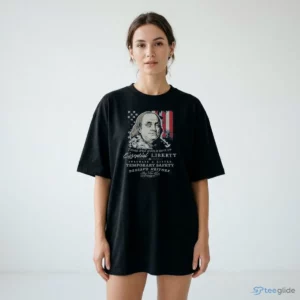 ben franklin liberty and safety quote tee shirt 2
