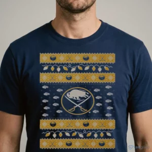 buffalo sabres holiday lights sweater t shirt 1