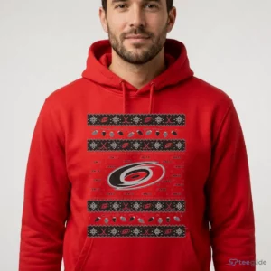 Carolina Hurricanes Holiday Lights Sweater T-Shirt 3 carolina hurricanes holiday lights sweater t shirt 4