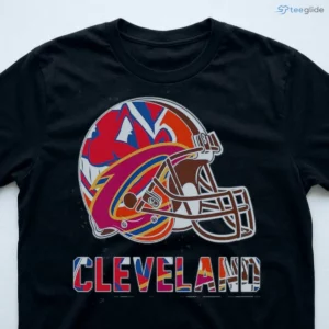 cleveland sports mashup shirt browns guardians cavaliers monsters buckeyes logo t shirt 3