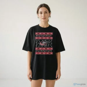 columbus blue jackets holiday lights sweater t shirt 2