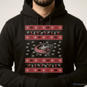 columbus blue jackets holiday lights sweater t shirt 4
