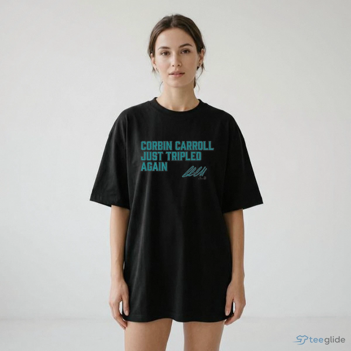 Corbin Carroll Just Tripled Again Shirt 8 Corbin Carroll Just Tripled Again Shirt - Official Photo