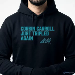 Corbin Carroll Just Tripled Again Shirt 3 corbin carroll just tripled again shirt 4