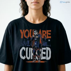 Danhausen WWE NYC You Are Cursed WHT Shirt 1 danhausen wwe nyc you are cursed wht shirt 2