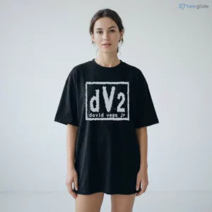 dv2 david vega jr white grunge square frame t shirt 2