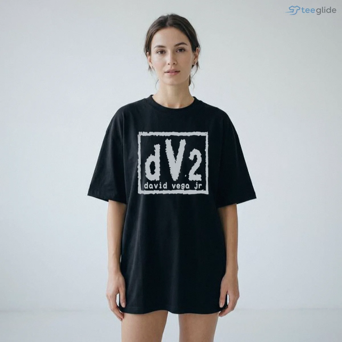 DV2 David Vega Jr White Grunge Square Frame T Shirt 8 DV2 David Vega Jr White Grunge Square Frame T Shirt
