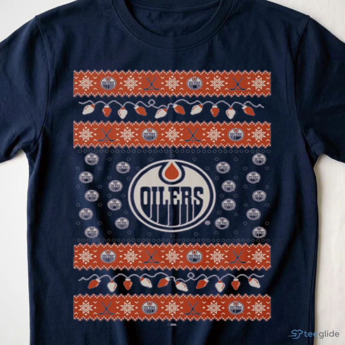 edmonton oilers holiday lights sweater t shirt 3 edmonton oilers holiday lights sweater t shirt 3