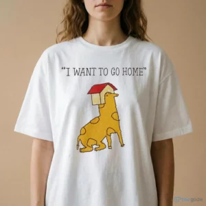 giraffe i want to go home shirt 2