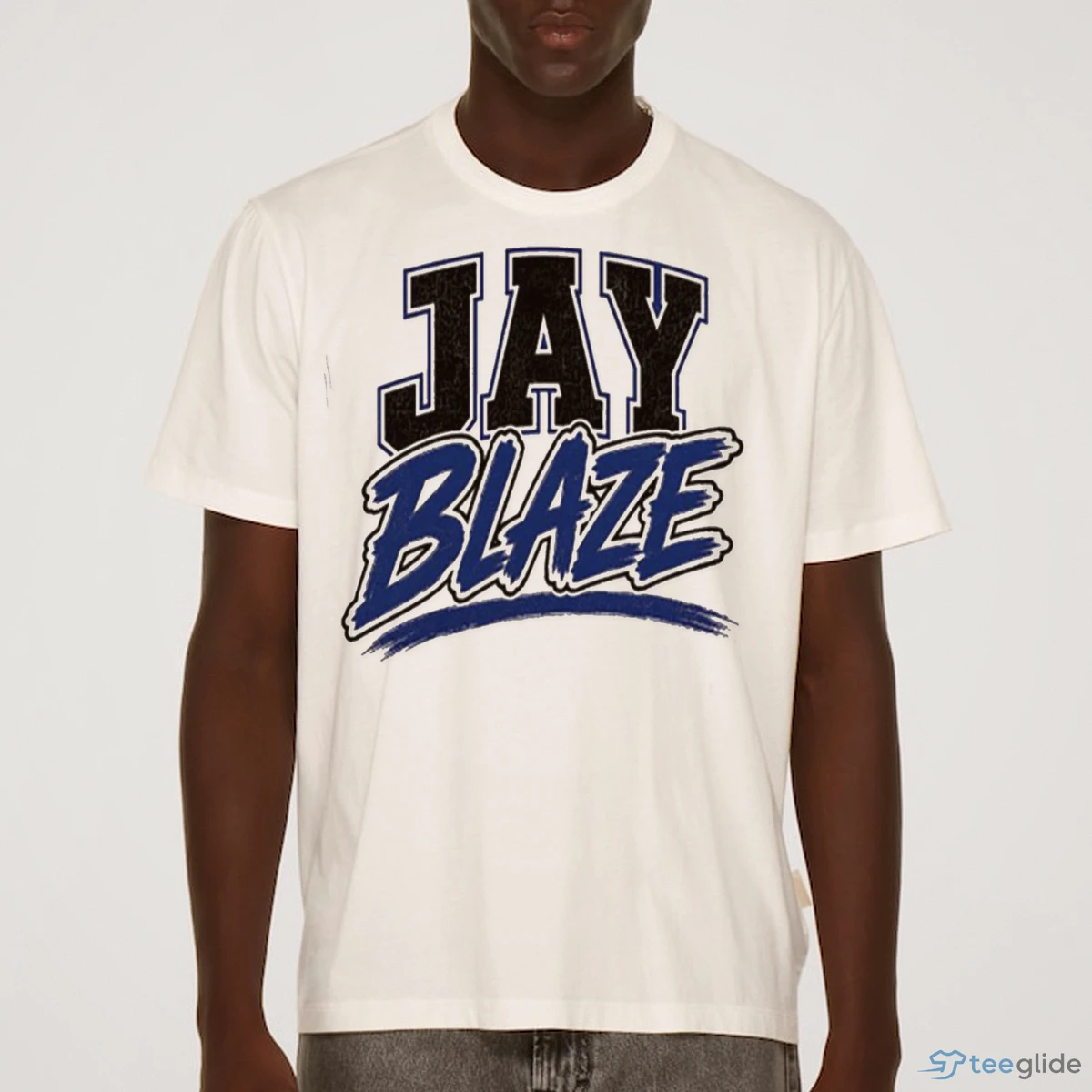 jay blaze blue graphic text athletic style t shirt 1 jay blaze blue graphic text athletic style t shirt 1