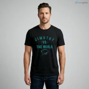 jimothy vs. the world t shirt 1