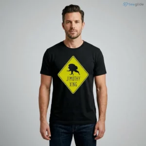 jimothy xing raccoon crossing funny road sign t shirt 1