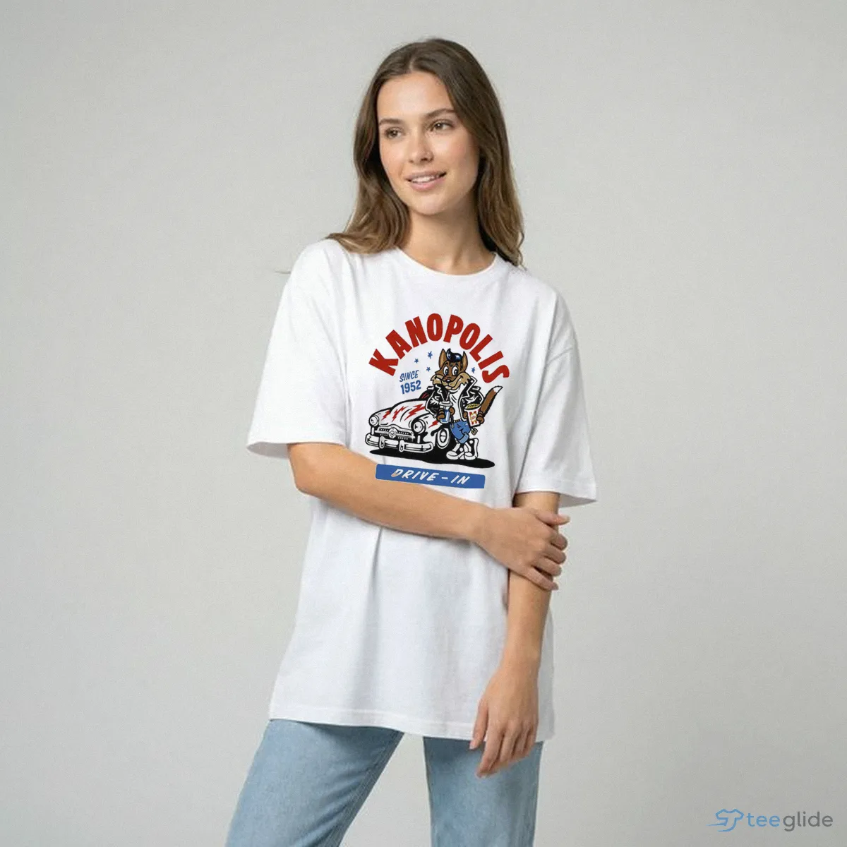 Kanopolis Since 1952 Drive-In Wolf Car Shirt 8 Kanopolis Since 1952 Drive-In Wolf Car Shirt