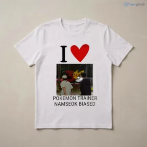 Kpop BTS Namseok Bias I Love My Pokemon Trainer Pikachu Photo Design Shirt 2 kpop bts namseok bias i love my pokemon trainer pikachu photo design shirt 3