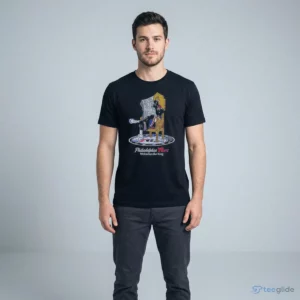 LeBron James Philadelphia 76ers Mitchell & Ness Caricature Welcomes The King Shirt 1 lebron james philadelphia 76ers mitchell ness caricature welcomes the king shirt 2