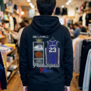 LeBron James Philadelphia 76ers Mitchell & Ness Locker Room T-Shirt 2 lebron james philadelphia 76ers mitchell ness locker room t shirt 3