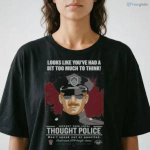 Looks Like You'Ve Had Too Much To Think Thought Police Ladies Garment Dye Box Shirt 1 looks like you ve had too much to think thought police ladies garment dye box shirt 2