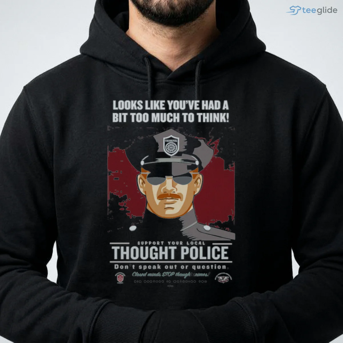 looks like you ve had too much to think thought police ladies garment dye box shirt 4 looks like you ve had too much to think thought police ladies garment dye box shirt 4