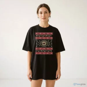 Minnesota Wild Holiday Lights Sweater T-Shirt 1 minnesota wild holiday lights sweater t shirt 2