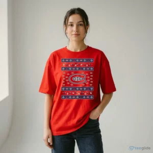 montreal canadiens holiday lights sweater t shirt 2