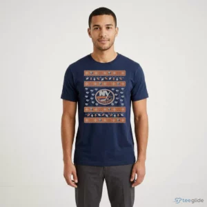 new york islanders holiday lights sweater t shirt 1