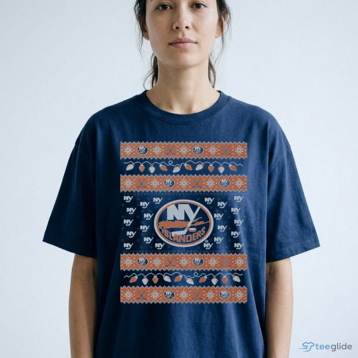 new york islanders holiday lights sweater t shirt 2 new york islanders holiday lights sweater t shirt 2