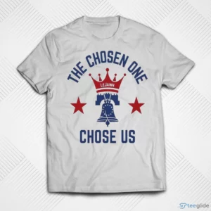official lebron james philadelphia 76ers the chosen one chose us shirt 1