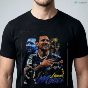 official lionel messi argentina world cup champion goat collage shirt 1