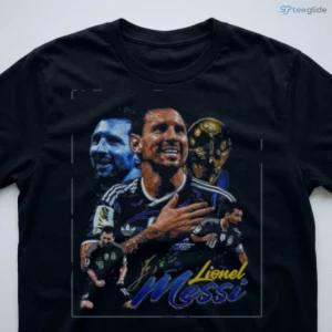 Official Lionel Messi Argentina World Cup Champion Goat Collage Shirt 2 official lionel messi argentina world cup champion goat collage shirt 3