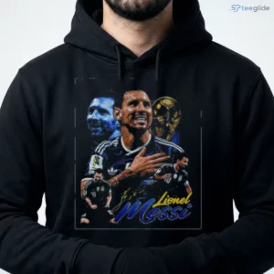 Official Lionel Messi Argentina World Cup Champion Goat Collage Shirt 3 official lionel messi argentina world cup champion goat collage shirt 4