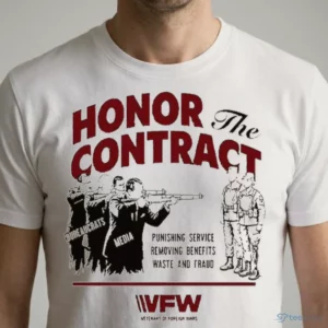official vfw honor the contract veterans of foreign wars political shirt 1