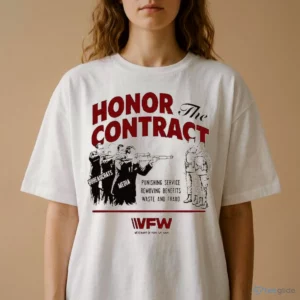 official vfw honor the contract veterans of foreign wars political shirt 2