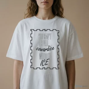 official you cant spell cowardice without ice pro immigrant t shirt 2