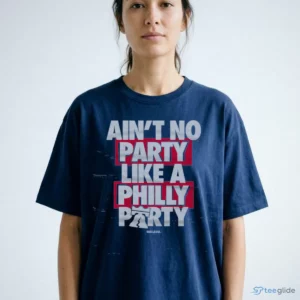 philadelphia basketball ain t no party like a philly party block wht t shirt 2