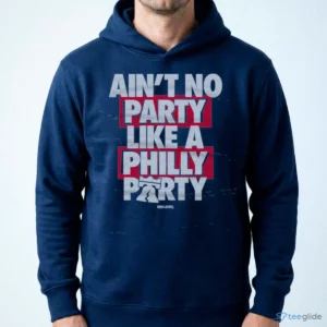 Philadelphia Basketball Ain'T No Party Like A Philly Party Block WHT T-Shirt 3 philadelphia basketball ain t no party like a philly party block wht t shirt 4