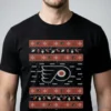philadelphia flyers holiday lights sweater t shirt 1