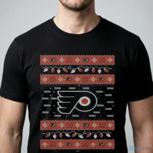 philadelphia flyers holiday lights sweater t shirt 1