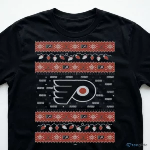 philadelphia flyers holiday lights sweater t shirt 3