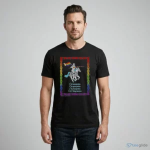 pride knight fuck homophobia transphobia rainbow flag shirt 1