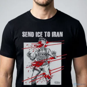 send ice to iran anti ice agent graphic vintage shirt 1