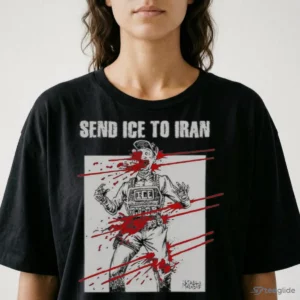 send ice to iran anti ice agent graphic vintage shirt 2