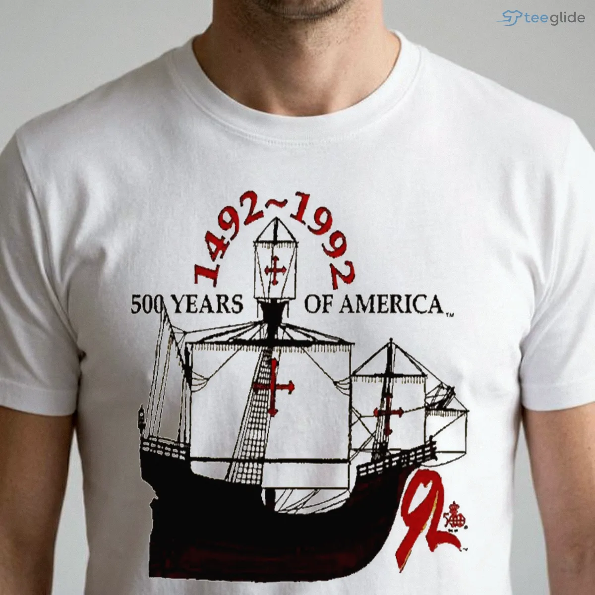 shia labeouf christopher columbus 1492 1992 500 years of america ship shirt 1 shia labeouf christopher columbus 1492 1992 500 years of america ship shirt 1