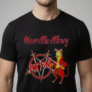 slayer simpsons show me mercy flanders devil funny metal parody shirt 1