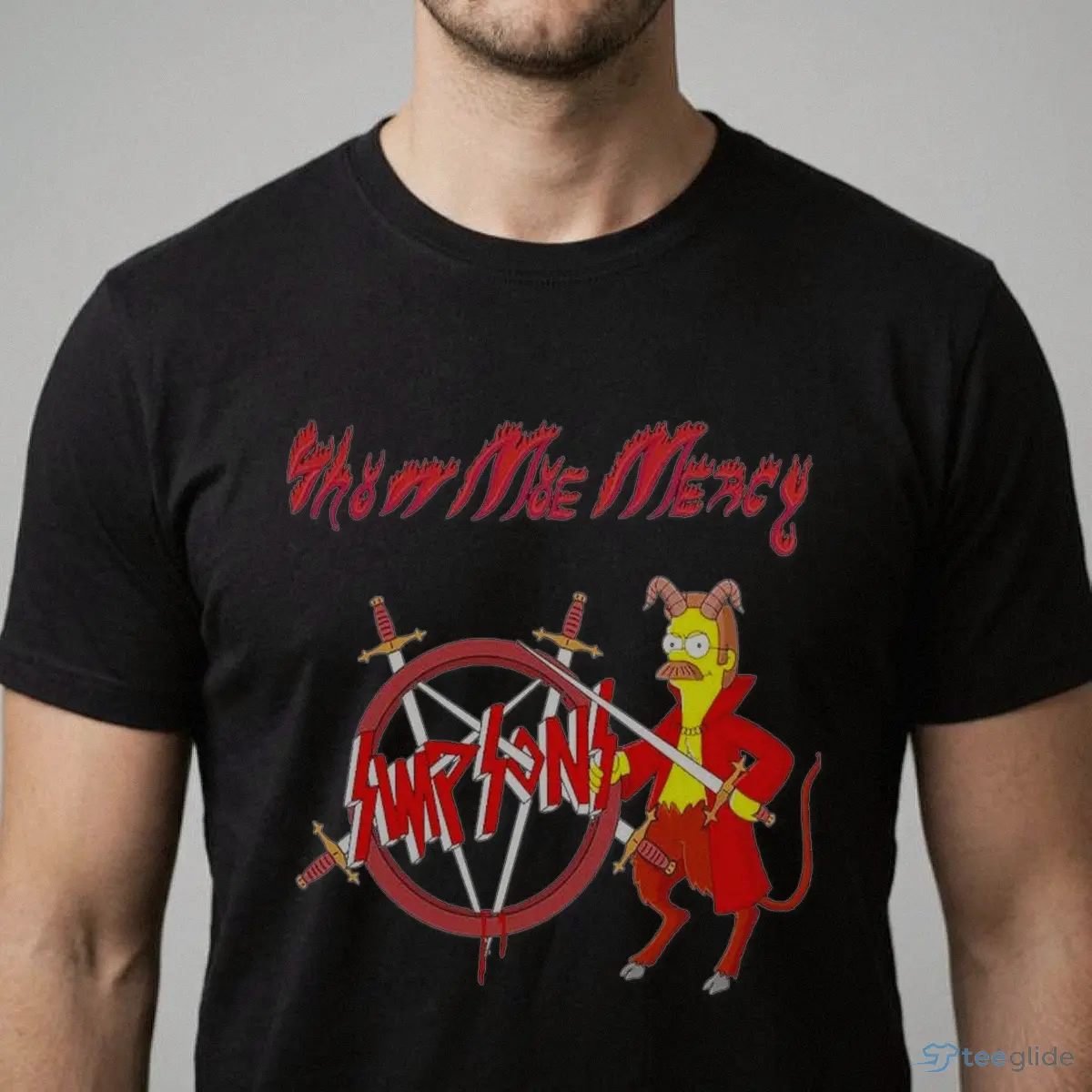 slayer simpsons show me mercy flanders devil funny metal parody shirt 1 slayer simpsons show me mercy flanders devil funny metal parody shirt 1