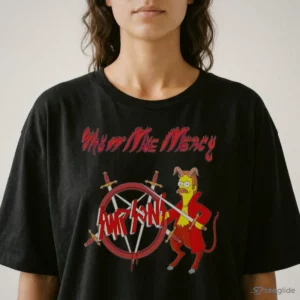 slayer simpsons show me mercy flanders devil funny metal parody shirt 2