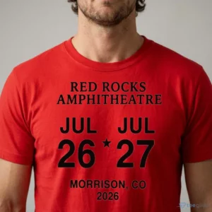 sombr 2026 red rocks t shirt custom prints store t shirts 1