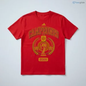 Spain National Team 2026 FIFA World Cup Champions Trophy T-Shirt 2 spain national team 2026 fifa world cup champions trophy t shirt 3