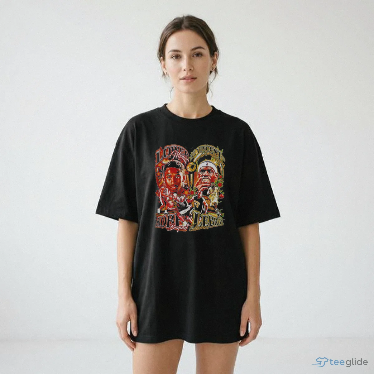 Straight Outta High School Kobe Bryant LeBron James Vintage Bootleg Basketball T-Shirt 8 Straight Outta High School Kobe Bryant LeBron James Vintage Bootleg Basketball T-Shirt